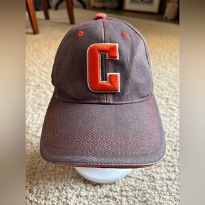 Cleveland C-Town Brown & Orange Adjustable Hat Donegal Bay USA Cotton Cap Used‎